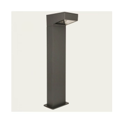 E418 OUTDOOR BOLLARD LED LIGHT 12W 3000K GRAPHITE ASYMMETRIC BEAM ANGLE IP65 Zambelis Lights