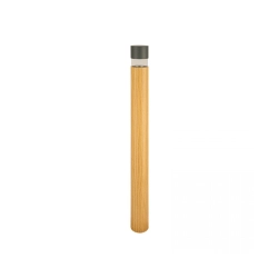 E424 OUTDOOR BOLLARD LED LIGHT 8W 3000K GRAPHITE- WOOD IP65 Zambelis Lights