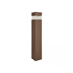 E425 OUTDOOR BOLLARD LED LIGHT 15W 3000K DARK COFFEE IP65 Zambelis Lights