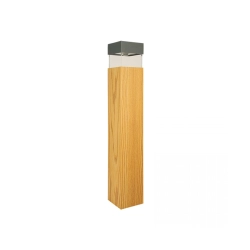 E426 OUTDOOR BOLLARD LED LIGHT 15W 3000K GRAPHITE- WOOD IP65 Zambelis Lights