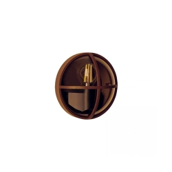 E437 OUTDOOR WALL LIGHT 1xE27 MAX 15W DARK BROWN ALUMINIUM IP65 Zambelis Lights
