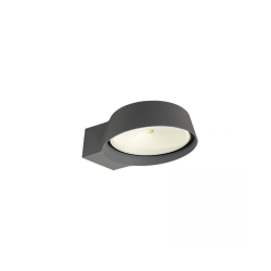 E464 OUTDOOR WALL LED LIGHT 12W 3000K GRAPHITE ALUMINIUM IP54 Zambelis Lights