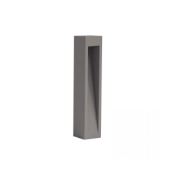 E475 OUTDOOR BOLLARD LED LIGHT 9W 3000K CONCRETE- METAL - GLASS IP65 Zambelis Lights
