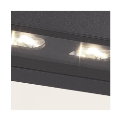 E518 OUTDOOR WALL LED LIGHT 3x4.5W 3000K GRAPHITE ASYMMETRIC BEAM ANGLE IP54 Zambelis Lights