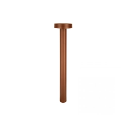 E466 OUTDOOR BOLLARD LED LIGHT 12W 2200K-4000K DARK BROWN ALUMINIUM IP65 Zambelis Lights