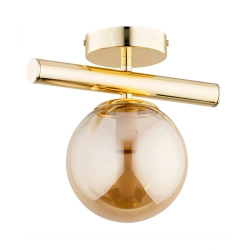 Lampa sufitowa ERAL ZŁOTA 1xE14 26cm 61224 ALFA