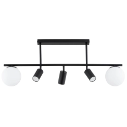 Lampa sufitowa ESKA CZARNA 3xGU10 2xE14 63336 ALFA