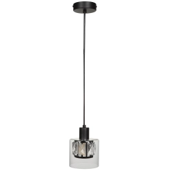 Lampa wisząca czarny Elmo 1xE14 40W 338801-02 REALITY