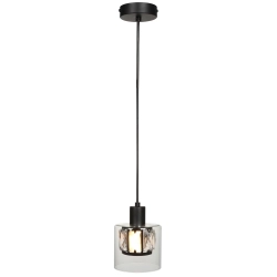 Lampa wisząca czarny Elmo 1xE14 40W 338801-02 REALITY