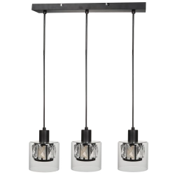 Lampa wisząca czarny Elmo 3xE14 40W 338833-02 REALITY