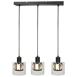 Lampa wisząca czarny Elmo 3xE14 40W 338833-02 REALITY