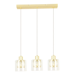Lampa wisząca złota Elmo 3xE14 40W 338833-36 REALITY