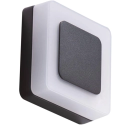 Enok Square Wall 3000K (black) AZ4461 LED 9W 700lm 3000K IP54 METAL PC AZZARDO