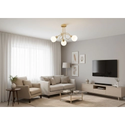 Lampa sufitowa Eryka 3xE14 złota 28733 ALFA