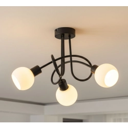 Lampa sufitowa Eryka 3xE14 czarna 62525 ALFA