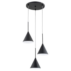 Lampa wisząca FABO CZARNA 3xE14 62550 ALFA