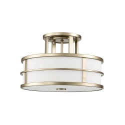 Półplafon Fusion – 3 źródła światła – Naturalny mosiądz FE-FUSION-SF-PNBR Elstead Lighting