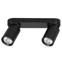 Lampa reflektor sufitowy FLEX CZARNY 2xGU10 26cm 59029 ALFA