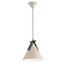 Lampa wisząca Felix 1xE27 beżowa czarna 61511 ALFA