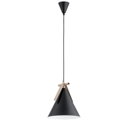 Lampa wisząca Felix 1xE27 czarna beżowa 61512 ALFA