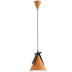 Lampa wisząca Felix 1xE27 pomarańczowa czarna 61513 ALFA