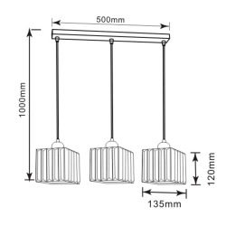 kinkiecik.pl Galactico 3 linia lampa wisząca LP-2383/3L Light Prestige