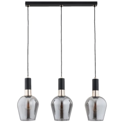 Lampa wisząca GARDA CZARNA-ZŁOTA 3xE27 62471 ALFA