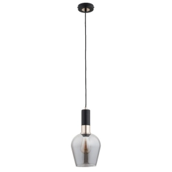 Lampa wisząca GARDA CZARNA-ZŁOTA 1xE27 61383 ALFA