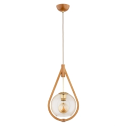 Lampa wisząca GOTA DREWNIANA 1xE27 61216 ALFA