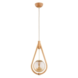 Lampa wisząca GOTA DREWNIANA 1xE14 61215 ALFA