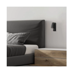 H35 HOTEL SCONCE LED 3W BLACK MATT - USB Zambelis Lights