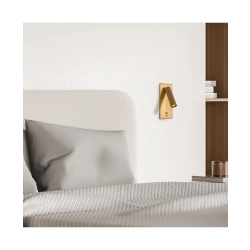 H67 HOTEL LED RECESSED LAMP 3W 3000K ALUMINUM - METAL WITH USB BRUSHED BRASS Zambelis Lights
