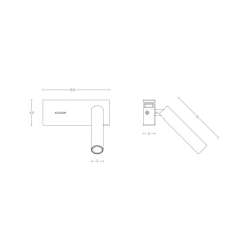 H74 SCONCE LED 3W SANDY WHITE WITH USB Zambelis Lights