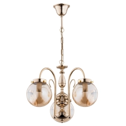 Lampa wisząca HERO ZŁOTA 3xE14 28273 ALFA
