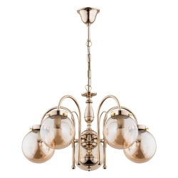 Lampa wisząca HERO ZŁOTA 5xE14 28275 ALFA