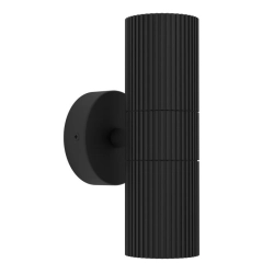 TOMELLOSO lampa ścienna, kinkiet zewnętrzny 2 x GU10 czarny IP44 902038 EGLO