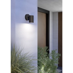 TOMELLOSO lampa ścienna, kinkiet zewnętrzny 1 x GU10 czarny IP44 902037 EGLO
