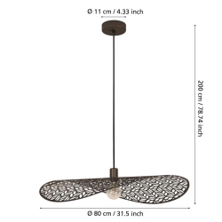 SWABY Lampa wisząca 44167 EGLO