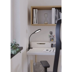 LAURO Lampa biurkowa LED z zaciskiem czarna 600lm 2700/4000/6500K 902174 EGLO