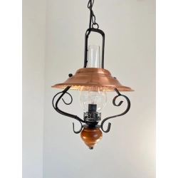 Lampa wisząca w wiejskim stylu RUSTIKA powystawowa - zdjęcie produktu