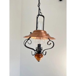 Lampa wisząca w wiejskim stylu RUSTIKA powystawowa - zdjęcie produktu
