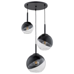 Lampa wisząca INVERO CZARNA 3xE27 62500 ALFA