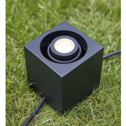 kinkiecik.pl Lampa stojąca Spot Kwadrat czarny GARDEN 24 107287 Markslojd