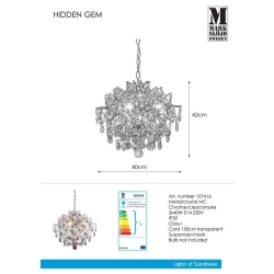 LAMPA WISZĄCA HIDDEN GEM 107416 Markslojd - zdjęcie produktu