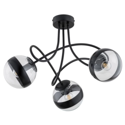 Lampa sufitowa KARO CZARNA 3xE14 62468 ALFA