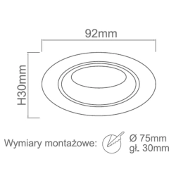 Oprawa halogenowa Foro Nero OR83545 Open Design Highlights - zdjęcie dodatkowe 1