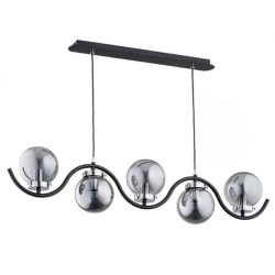 kinkiecik.pl Nowoczesna lampa wisząca KORDA CHROM OP. 5 PŁ 62153 ALFA