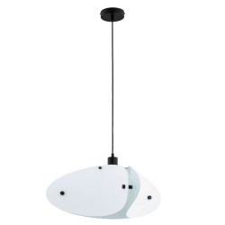 Lampa wisząca KELIS CZARNO-BIAŁA 1xE27 61309 ALFA