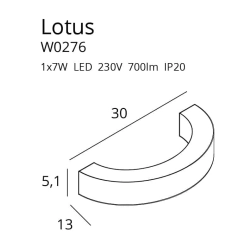 LOTUS W0276 KINKIET W0276 MaxLight - zdjęcie dodatkowe 1