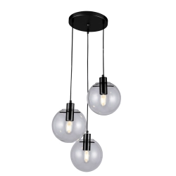 kinkiecik.pl Puerto 3 wisząca czarna LP-004/3P BK Light Prestige